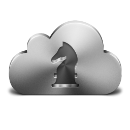 Cloud Game Center Silver Icon 256x256 png